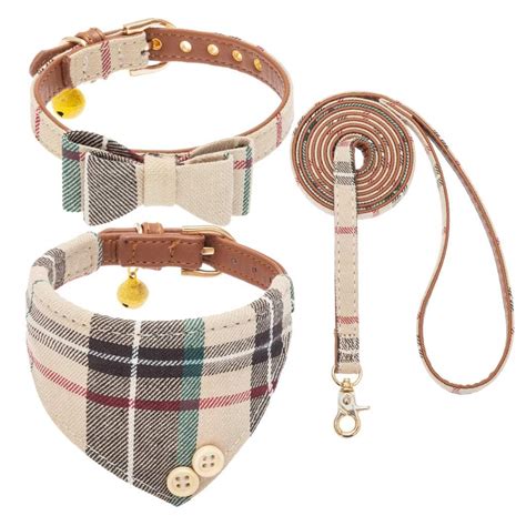 burberry dog collar leash wholesale|Burberry bow tie dog collar.